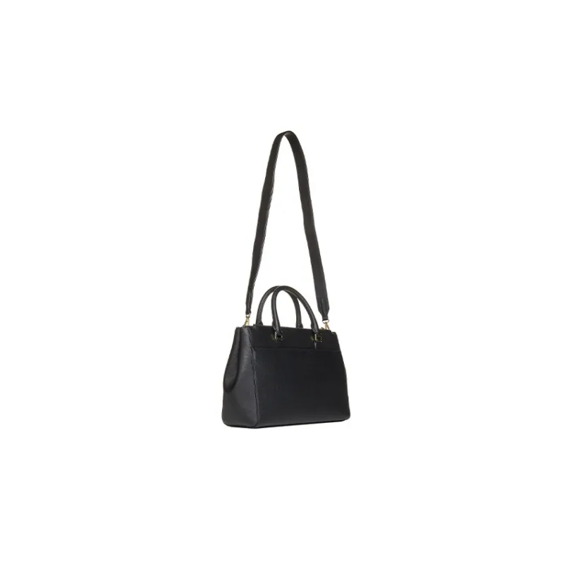 DKNY Leather Shoulder Bag Crossbody Bag Handbag Women's Black-2