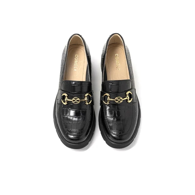 COMELY Loafers Women's Low Top Black-2