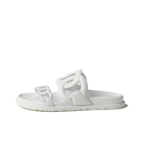 HERMES Extra Slide Slippers Women's White