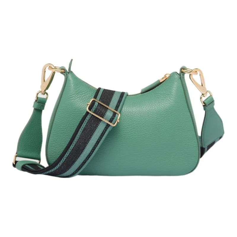 PRADA Leather Crossbody Bag Shoulder Bag Regular Women's Sage Green-2