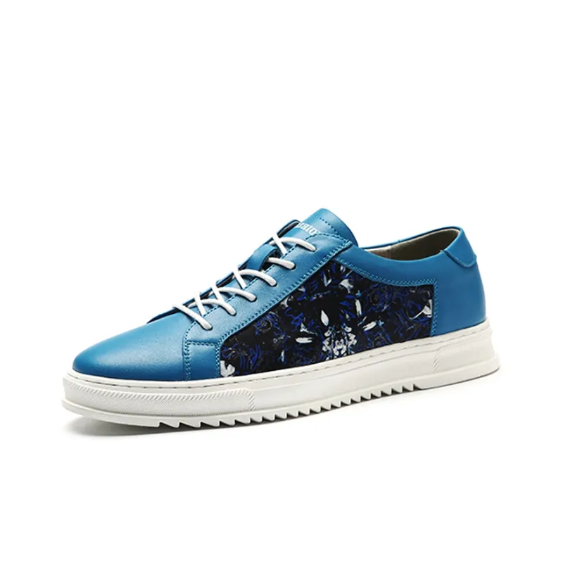 YEDANI Low Top Skateboard Shoes 3cm Men's Light Blue-1