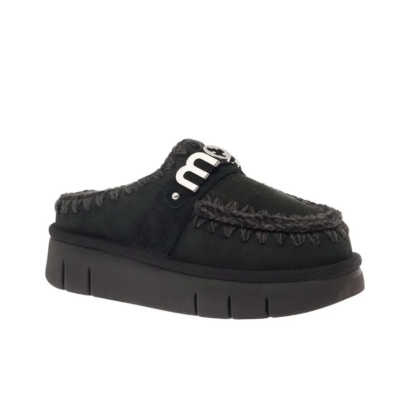 MOU Wrap toe Slippers Women's Black-2
