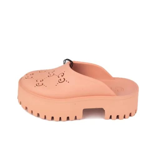 GUCCI GG Platform Sandals Peachy Chic Women's