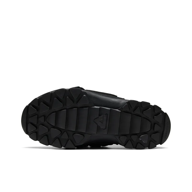PEAK Taichi Slip on Puffy Shoes Low Top Skateboard Shoes Unisex All Black-5
