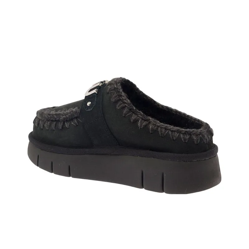 MOU Wrap toe Slippers Women's Black-3