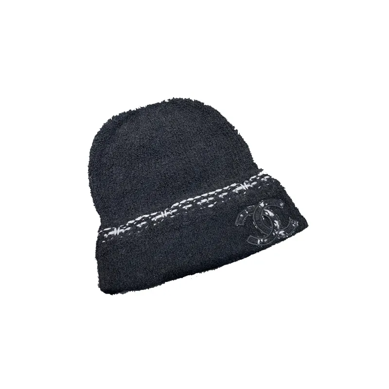 CHANEL Cashmere Beanies Women's Black-0