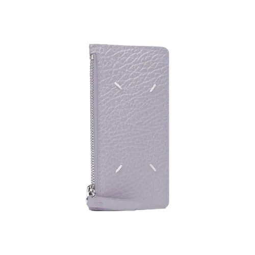 Maison Margiela Grained Calfskin Wallet Women's Light Purple