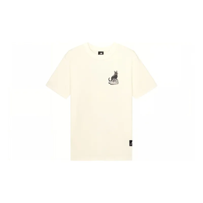 New Balance Mdoelshow T Shirts Men Ecru-1
