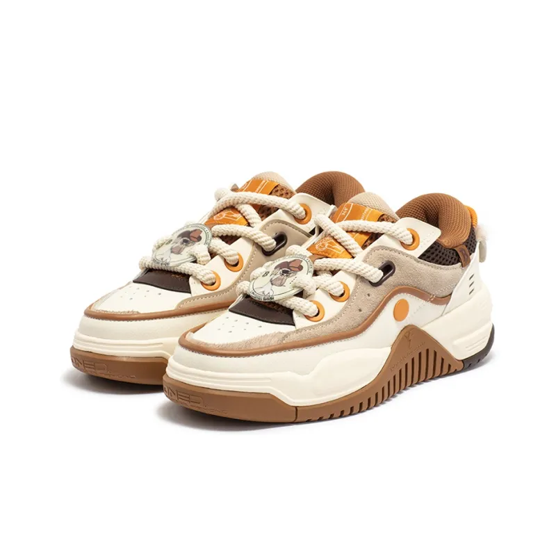 361° Bored Monkey Series Bored Monkey Anti-Slip Wear-Resistant Low-Top Skateboard Shoes Men's Sago/Javanese-2
