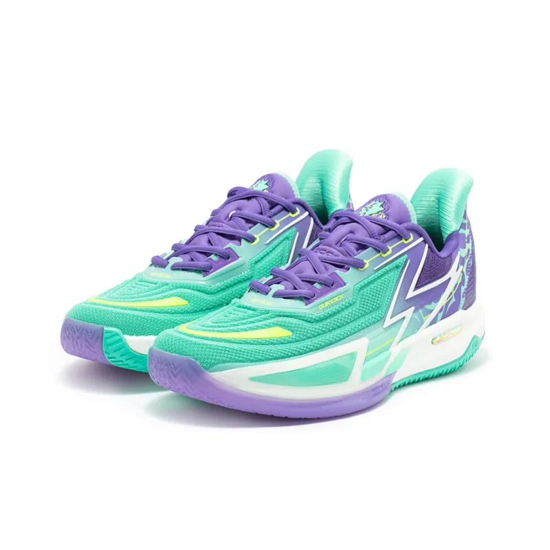 361° BIG3 4.0 Quick Pro Basketball Shoes Men Low Top Jade Green/Ultraviolet-2
