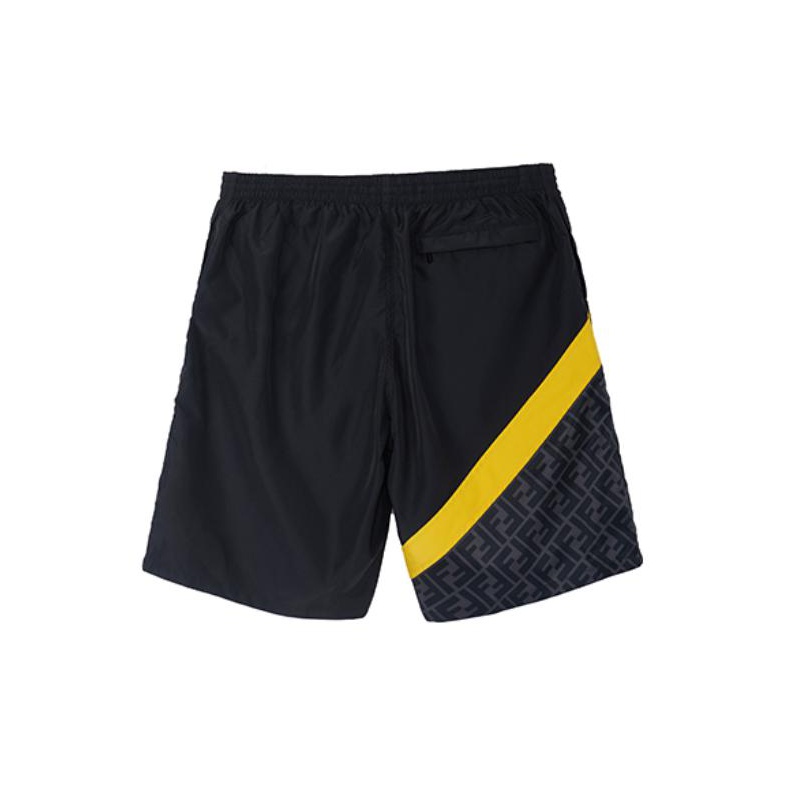 FENDI Casual Shorts Men Black POIZON