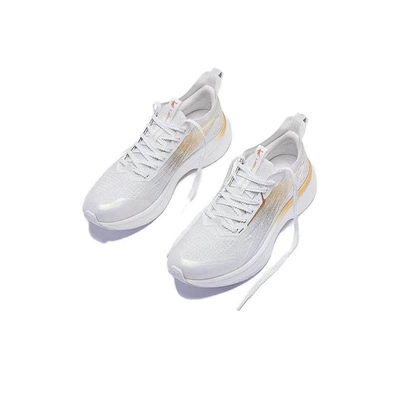 QIAODAN Rapid FW Cushioning Breathable Low Top Running Shoes Men's Jordan White-2