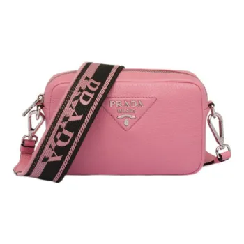 PRADA Leather Crossbody Bag Shoulder Bag Women's Pink