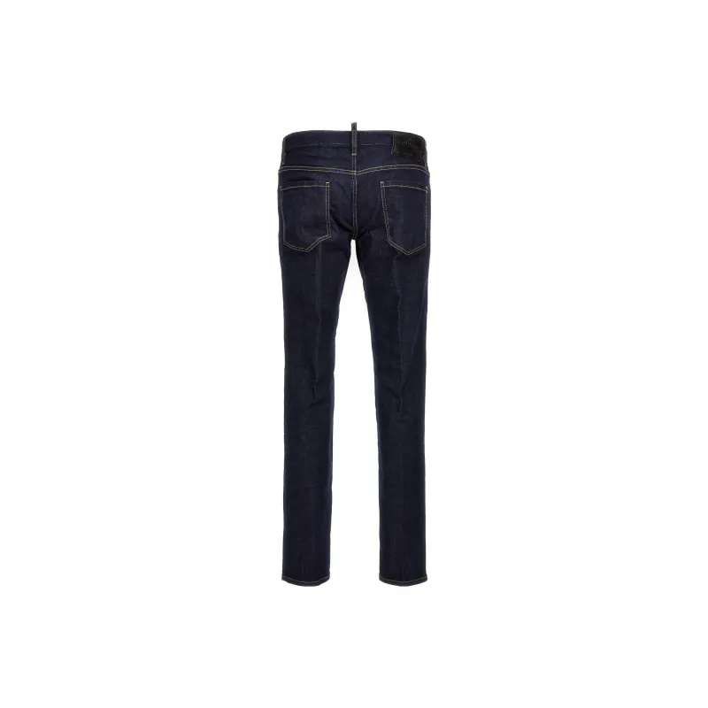 DSQUARED 2 Logo Patch Straight Leg Jeans-1