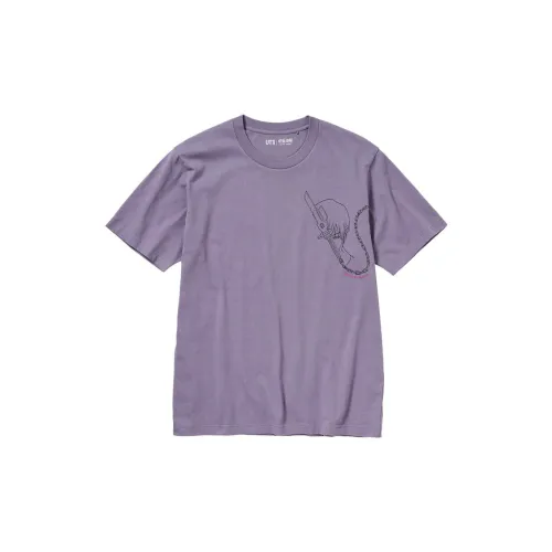 UNIQLO X Spell Fight Co-titled Series T-Shirts Unisex Cyan Purple