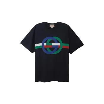 GUCCI Round Gg Print T shirt