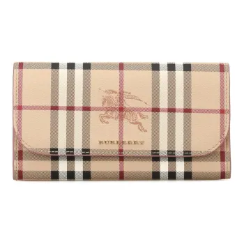 Burberry PVC And Smooth Calfskin Wallet Men's Beige