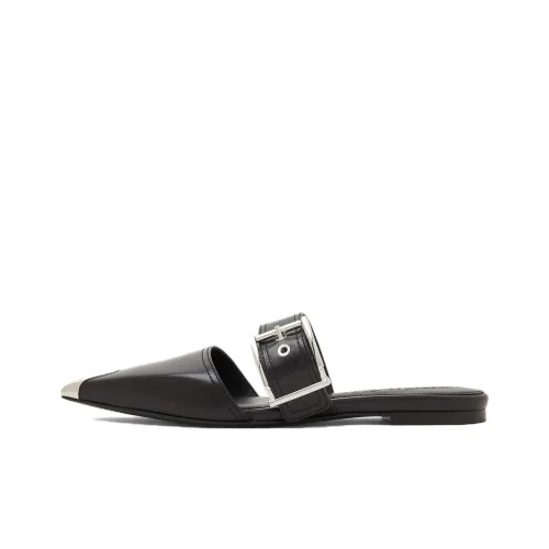 Alexander McQueen Buckle-detail Leather Pumps