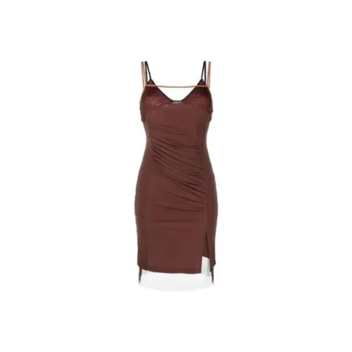 Helmut Lang Slip Dresses Women's Brown