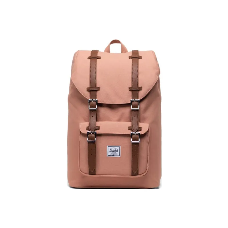Herschel Polyester Backpack Medium Size Unisex Pink/Brown-0