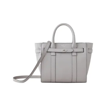 Mulberry Logo Printed Mini Zipped Bayswater Tote Bag