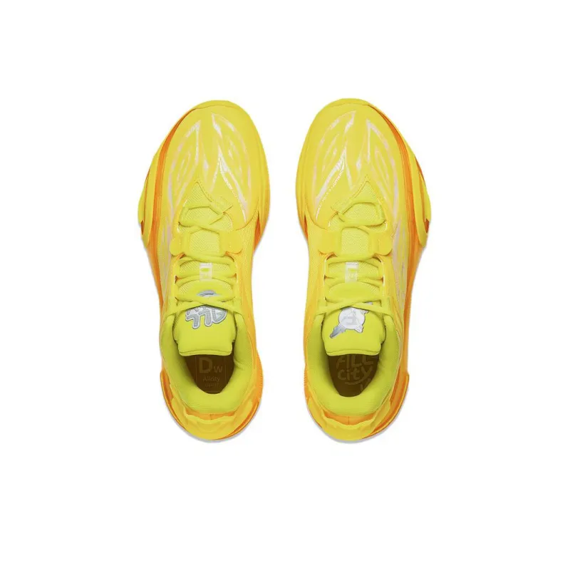 LiNing All City 11 V2 Wade Shock Absorbers With Slip Resistant Features Low Top Basketball Shoes Men's Lemon-3