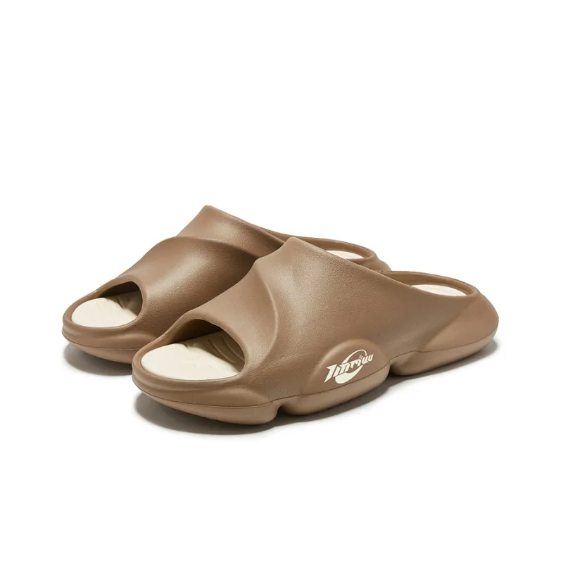 TINMUU Slide Slippers Unisex Black White/Beige Orange/Brown White-18