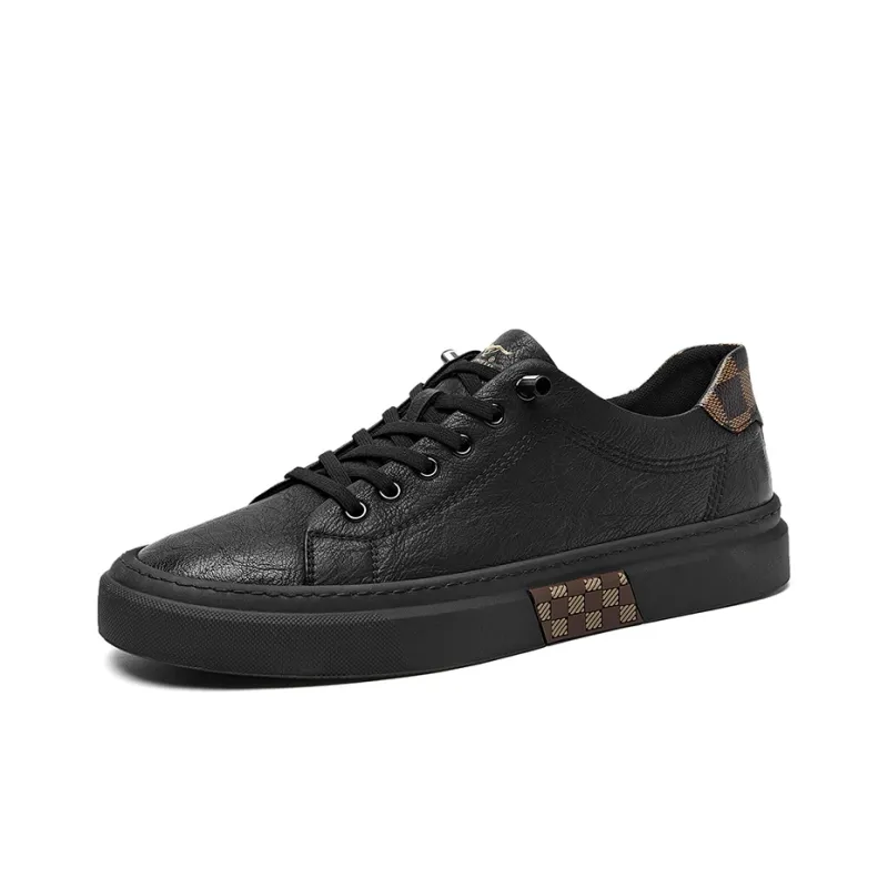 SEPTWOLVES Slip Resistant Height Increasing Low Top Skateboard Shoes Men's-1