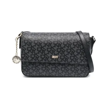 DKNY PVC Crossbody Bag Shoulder Bag Regular Women's Black