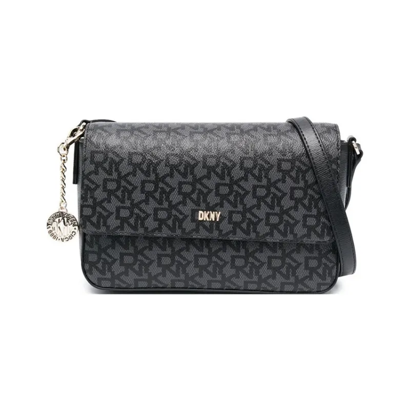 DKNY PVC Crossbody Bag Shoulder Bag Regular Women's Black-0