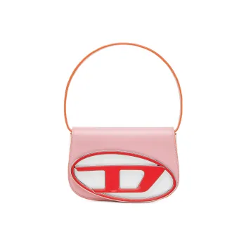 DIESEL Cow Leather Portable Crossbody Bag Shoulder Bag Women's Pink