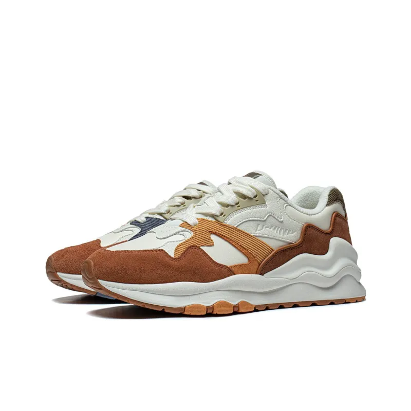 LiNing 001 Mountain Sea Slip Resistant Low Top Running Shoes Men's Beige Brown-2