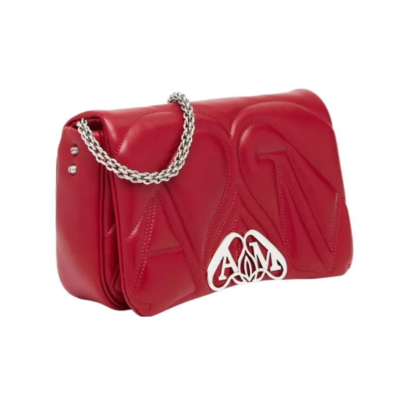 Alexander McQueen The Seal Logo Plaque Small Shoulder Bag-3