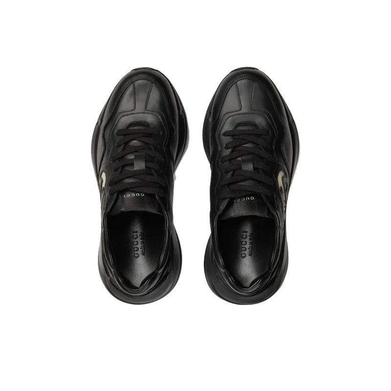 GUCCI Women's Rhyton Sneaker 'Black Ivory' Women's-2
