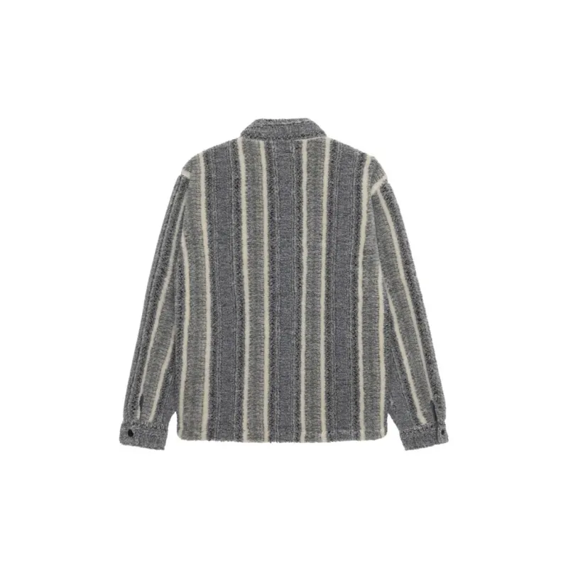 Stussy Stripe Sherpa Shirt-6
