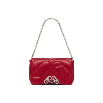Alexander McQueen The Seal Logo Plaque Small Shoulder Bag