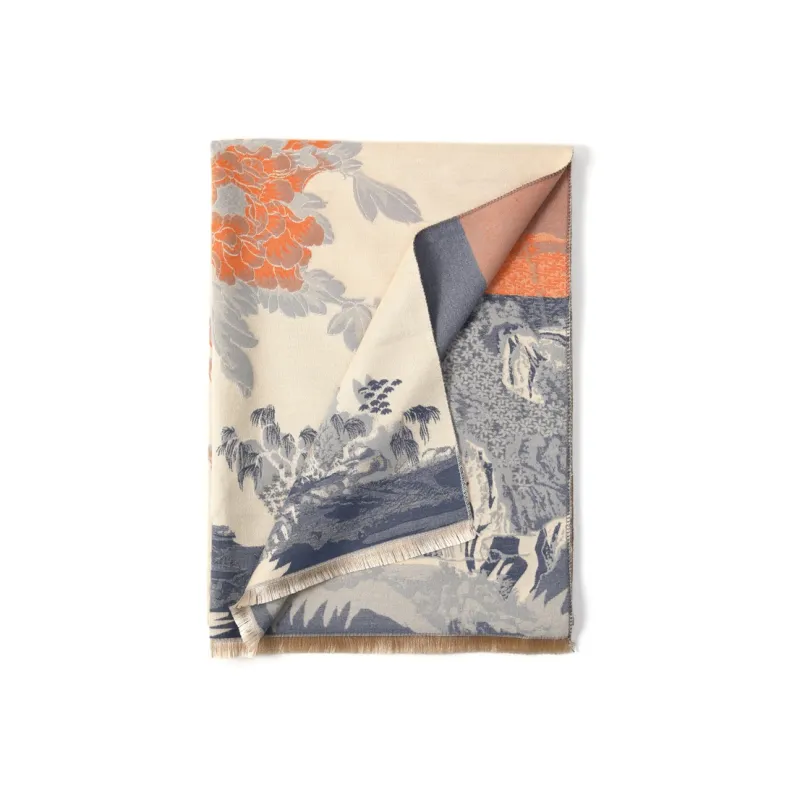 FREE RABBITⅡ Faux Cashmere Knit Scarves Unisex-3
