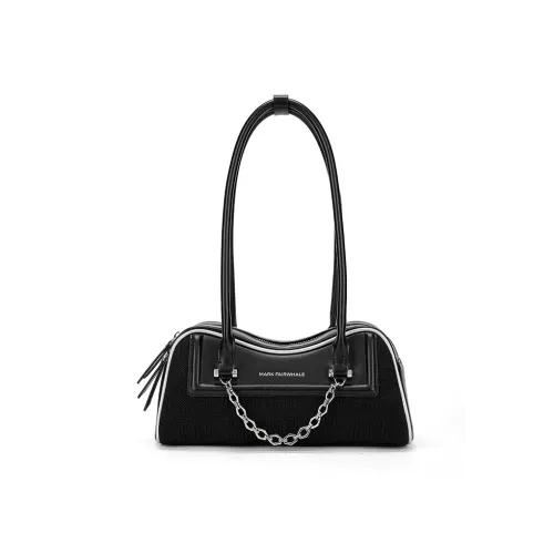FAIRWHALE Fabric Shoulder Bag Large Size Women's Black