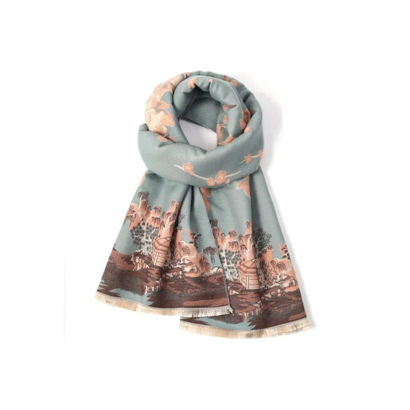 FREE RABBITⅡ Faux Cashmere Knit Scarves Unisex-0