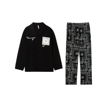 DAMOS·LOVE Pajama Set Men's Black