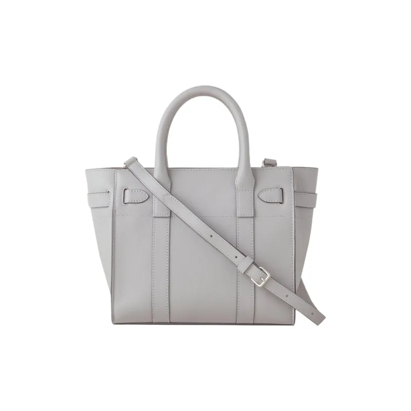 Mulberry Logo Printed Mini Zipped Bayswater Tote Bag-2