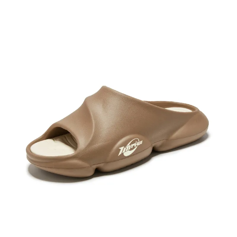 TINMUU Slide Slippers Unisex Black White/Beige Orange/Brown White-15