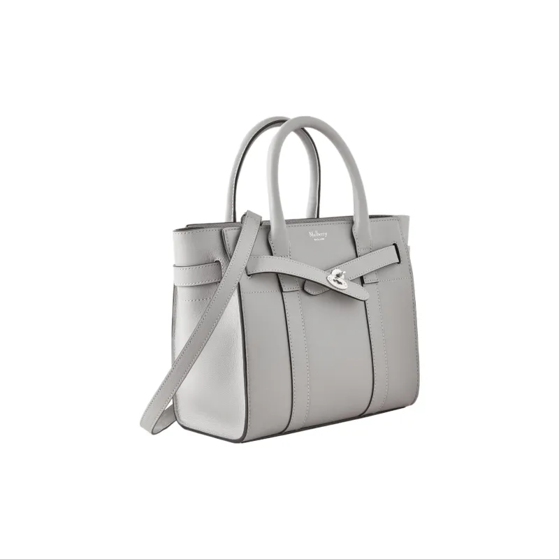 Mulberry Logo Printed Mini Zipped Bayswater Tote Bag-1