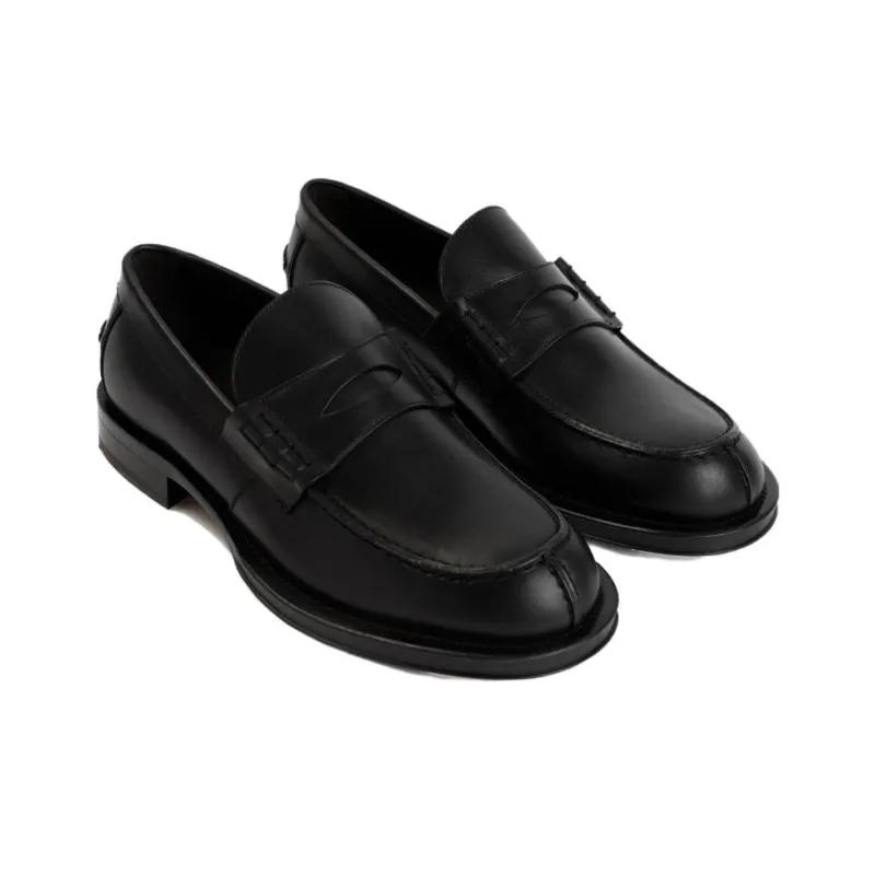 Lanvin Penny-slot Leather Loafers-3