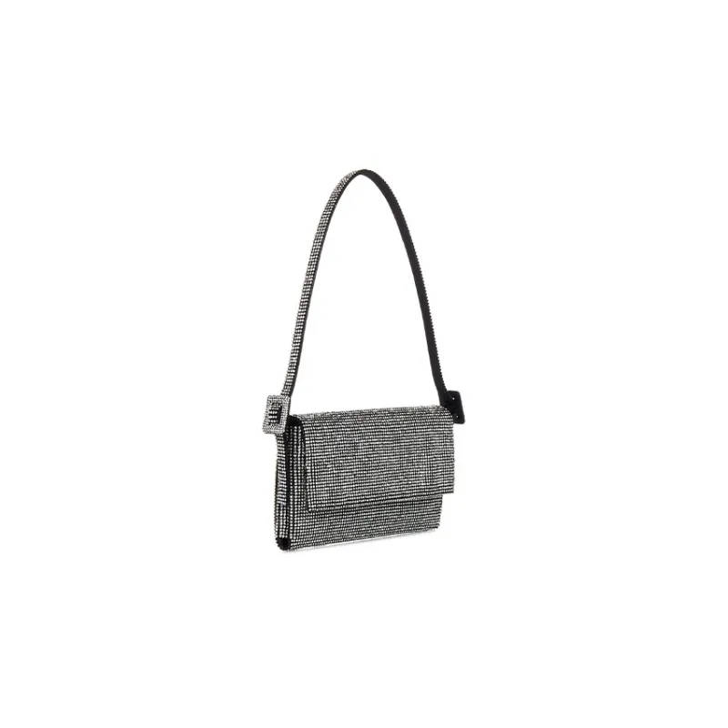 BENEDETTA BRUZZICHES Rhinestone Crossbody Bag Shoulder Bag Women's Silver-1