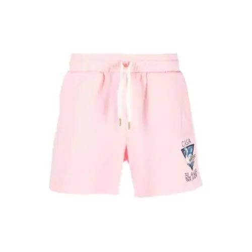 CASABLANCA Casual Shorts Men Bubble Gum Pink Color