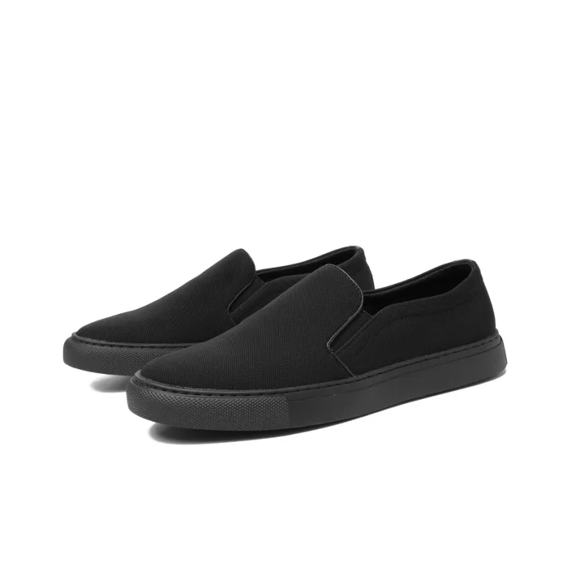 YEDANI Low Top Canvas Shoes 3cm Men's Black-2