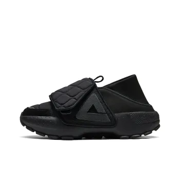 PEAK Taichi Slip on Puffy Shoes Low Top Skateboard Shoes Unisex All Black