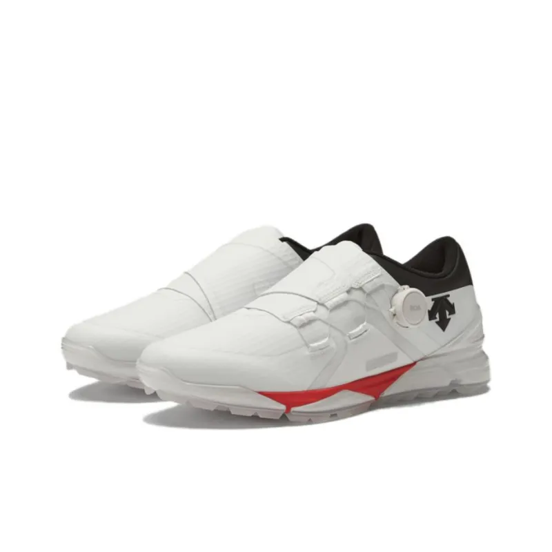 DESCENTE GOLF Series Pro Series Shock Absorbers Low Top Golf Shoes Men's Red-2