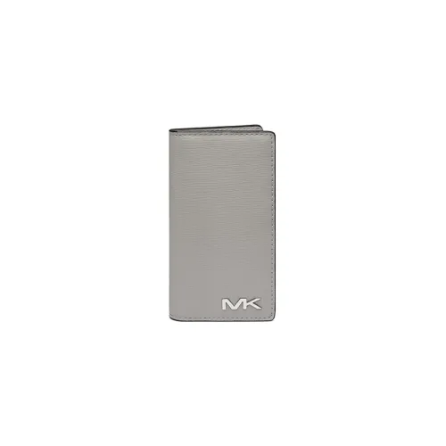 MICHAEL KORS Leather Money Clip Coin Purses Wallets Women's Gray
